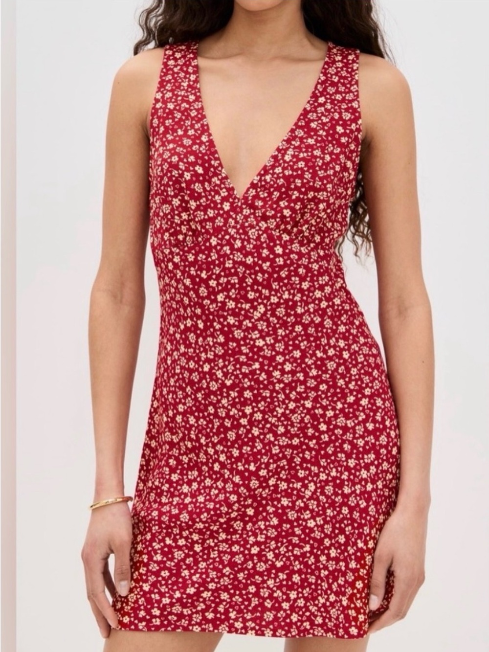 Reformation Calix Mini Dress, Red Women’s Size Medium